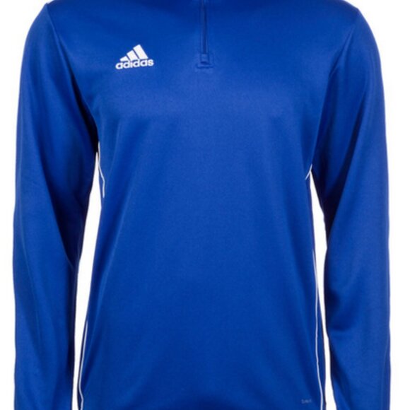 Men's Adidas CORE 18TOP SWEATSHIRT BLUE CV3998 XS - Picture 8 of 8
